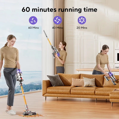Laresar V7 500W 50KPA Suction Power Cordless Vacuum Cleaner Handheld smart Home appliance Removable Battery Dust Cup
