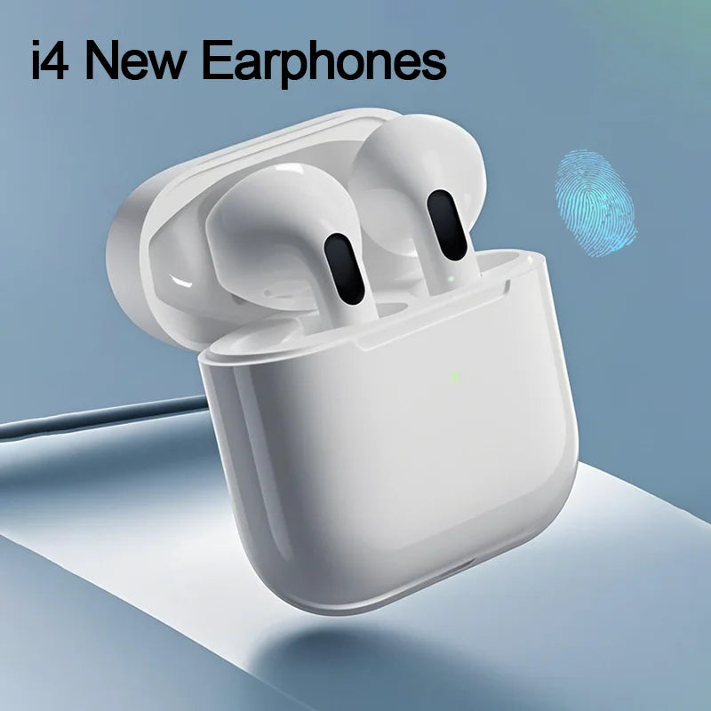# i4 Kablosuz Bluetooth Kulaklık HiFi Stereo Kulaklık Mikrofon Gürültü Azaltma Spor Kulaklıkları Xiaomi Lenovo iPhone Samsung Huawei İçin