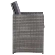 Garden Lounge set with cream cushion solid wood pine