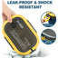 1200ML 2 Layer Bento Lunch Box With Spoon Fork, Kid High Capacity Microwae Food Containers Portable Leakproof Office Camping