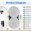 Household window automatic water spray cleaning robot vacuum cleaner remote control electric window wiper household glass wiper