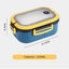 1200ML 2 Layer Bento Lunch Box With Spoon Fork, Kid High Capacity Microwae Food Containers Portable Leakproof Office Camping