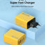 Quick Charge 3.0 Fast Charger Muti Total 120W 4 Port USB Type C PD Mobile Phone Wall Adapter for iPhone 16 Samsung S24 Xiaomi 15