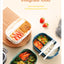 1200ML 2 Layer Bento Lunch Box With Spoon Fork, Kid High Capacity Microwae Food Containers Portable Leakproof Office Camping